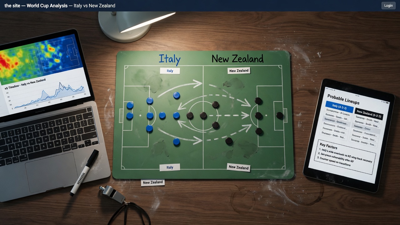 Overhead photo of a tactics board with blue and black markers, heatmaps on a